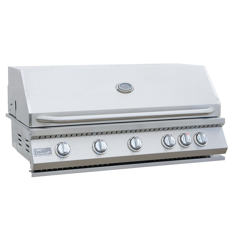 Kokomo 40” 5 Burner Gas Grill closed side view