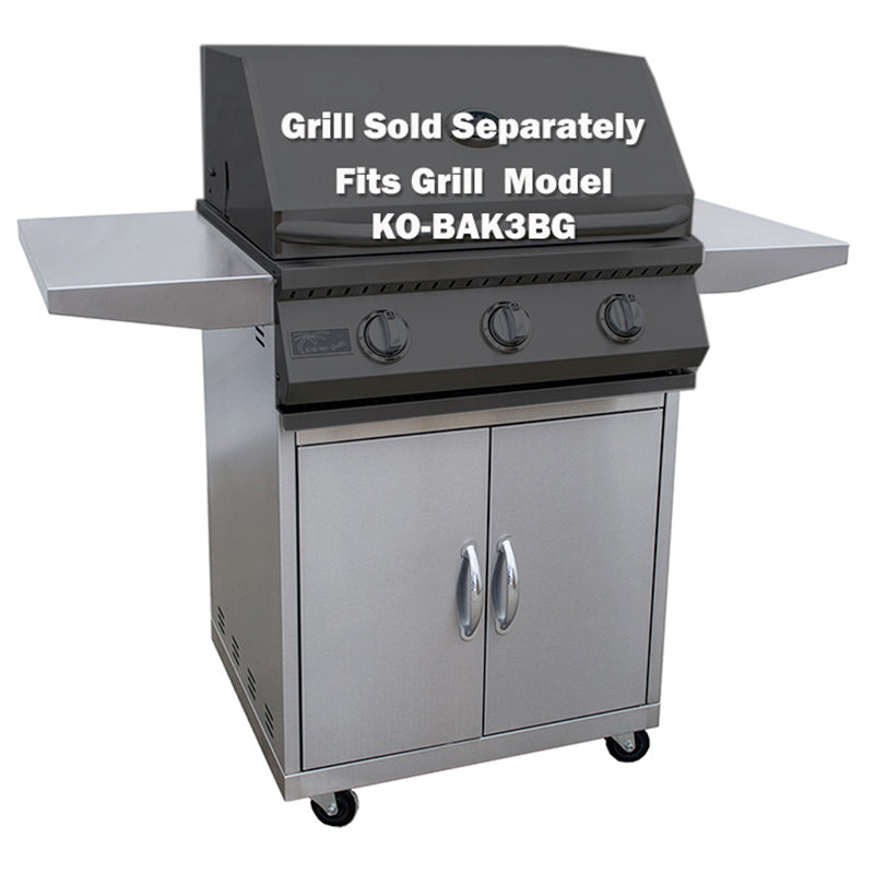 KoKoMoo Grills 3 Burner Grill Cart