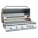 KoKoMo 40'' 5 Burner Professional  Grill - open lights on