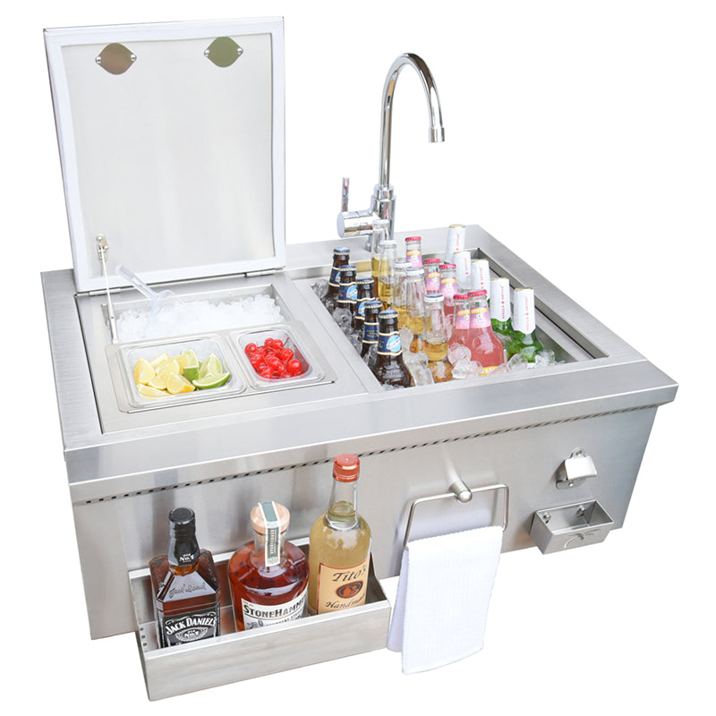 KoKoMo Grills 30” Cocktail Station with Sink