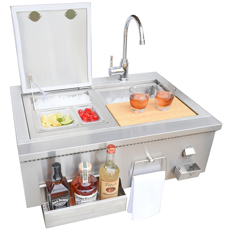 KoKoMo Grills 30” Cocktail Station with Sink