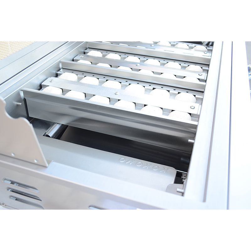 KoKoMo 40'' 5 Burner Professional  Grill - side close up grill view